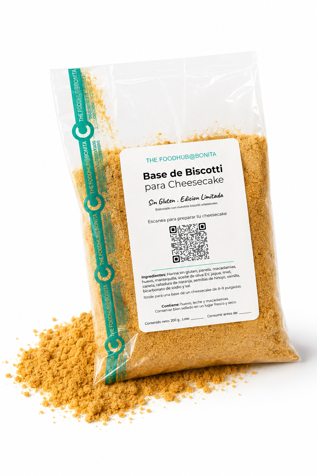 Bolsa de Base de Biscotti para Cheesecake, The FoodHubBonita